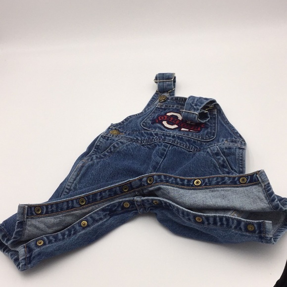 Vintage 1990's OshKosh B’Gosh Infant Denim Jean Overalls Size 12 Months - Picture 10 of 12